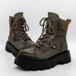 Frauenstiefel mit Pelz 62299 Grau Gebildet