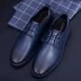 Herrenschuhe aus natürlichen Leder KL6805 Blau | Stephano