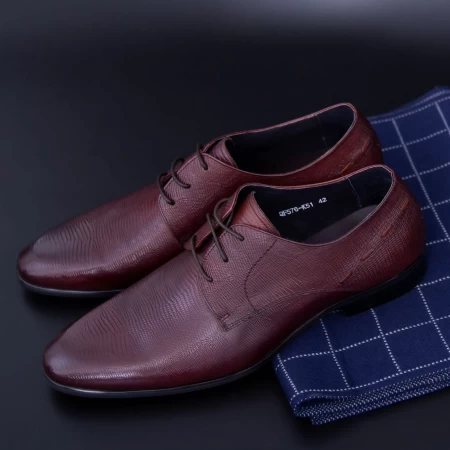 Herrenschuhe aus natürlichen Leder QF576-K51 Red | Stephano