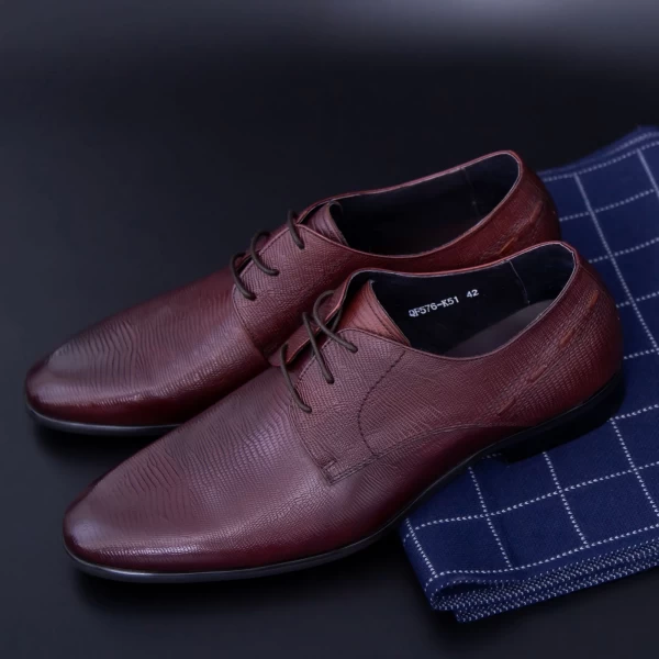 Herrenschuhe aus natürlichen Leder QF576-K51 Red | Stephano