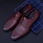 Herrenschuhe aus natürlichen Leder QF576-K51 Red | Stephano