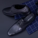 Herrenschuhe aus natürlichen Leder QF576-K51 Black | Stephano