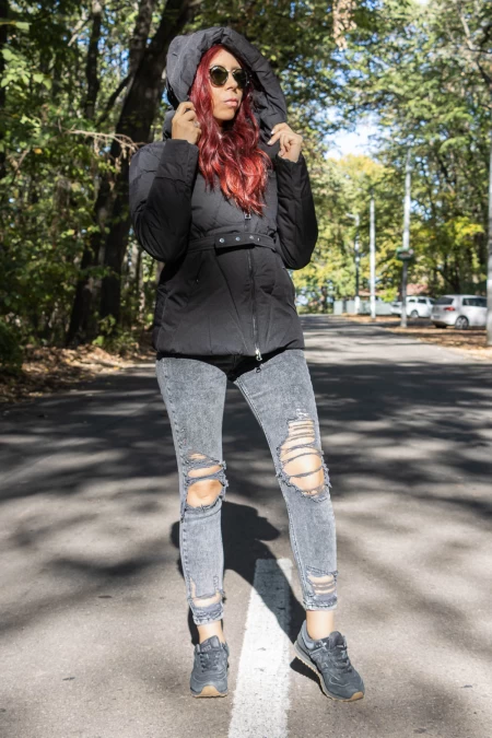 Frauen G255 Schwarze Weste Mode