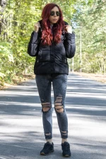 Frauen G253 Schwarze Weste Mode