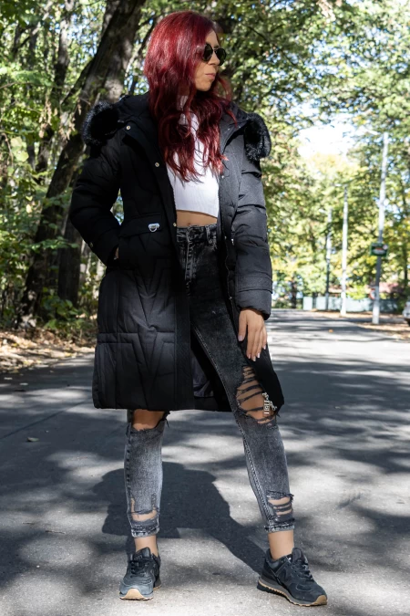 Frauen G265 Schwarze Weste Mode