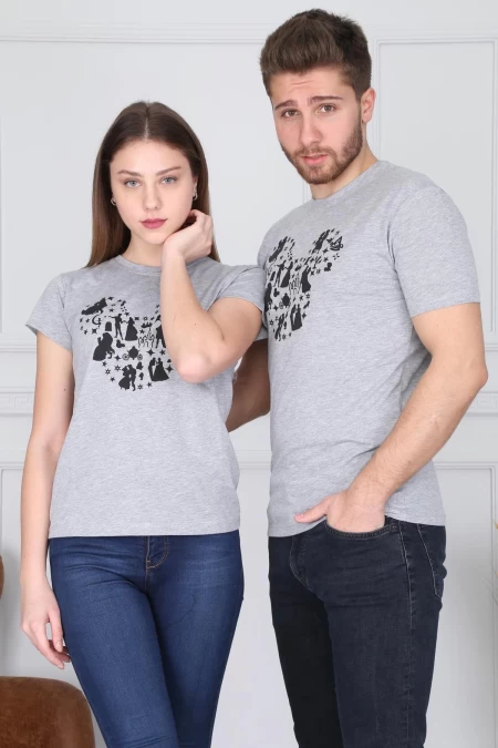 Herren t -Shirt 8742 Grau ADROM