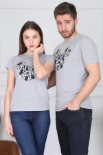 Herren t -Shirt 8742 Grau ADROM