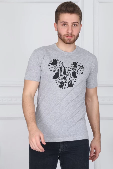 Herren t -Shirt 8742 Grau ADROM