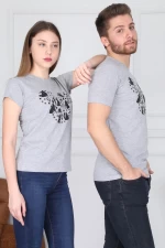 Herren t -Shirt 8742 Grau ADROM