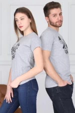 Herren t -Shirt 8742 Grau ADROM
