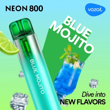 Elektronische One -Time -Zigarette verwenden Neon800 Blue Mojito | Vozol