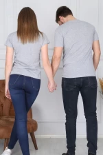 Herren t -Shirt 8742 Grau ADROM