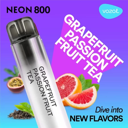 Elektronische One -Time -Zigarette verwenden Neon800 Grapefruit Passion Obst Tee | Vozol