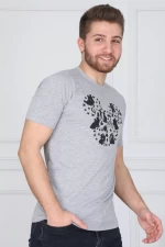 Herren t -Shirt 8742 Grau ADROM