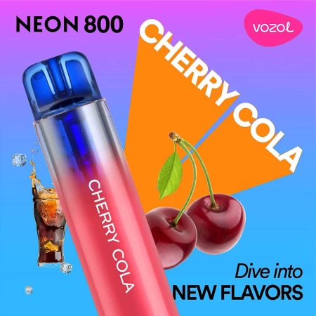 Elektronische One -Time -Zigarette verwenden Neon800 Cherry Cola | Vozol