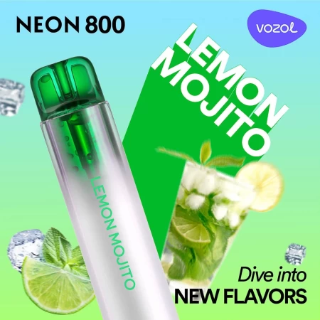 Elektronische One -Time -Zigarette verwenden Neon800 Lemon Mojito | Vozol