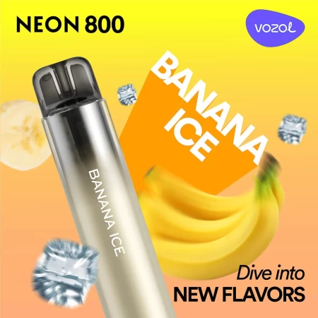 Elektronische One -Time -Zigaretten -Verwendung Neon800 Bananeneis | Vozol