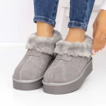 Frauen Lederstiefel ug 3yj5 grau Mei