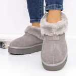 Frauen Lederstiefel ug 3yj5 grau Mei