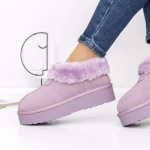 Frauen Lederstiefel UG 3J5 Lila | Mei