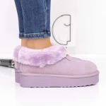 Frauen Lederstiefel UG 3J5 Lila | Mei
