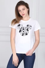 Frauen t -Shirt 8743 Weiß | ADROM