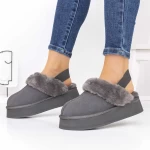 Frauen Lederstiefel ug 3yj6 grau Mei