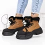 Frauenstiefel mit 3J7 Fellgelb Mei