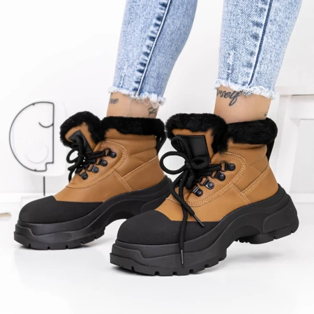 Frauenstiefel mit 3J7 Fellgelb Mei