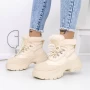 Frauenstiefel mit 3J7 Beige Fell | Mei