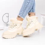 Frauenstiefel mit 3J7 Beige Fell | Mei