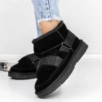Frauen Lederstiefel UG 3J9 Schwarz | Mei