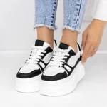 Sportschuhe auf der schwarzen Plattform 3WL70 Mei