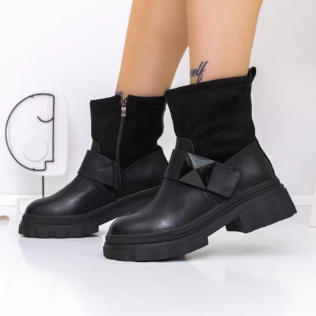 Frauenstiefel mit Pelz 3mx18 schwarz | Mei