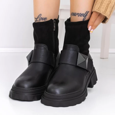 Frauenstiefel mit Pelz 3mx18 schwarz | Mei