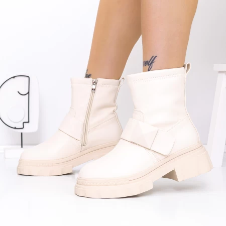 Frauenstiefel mit Pelz 3mx18 Beige | Mei
