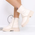 Frauenstiefel mit Pelz 3mx18 Beige | Mei