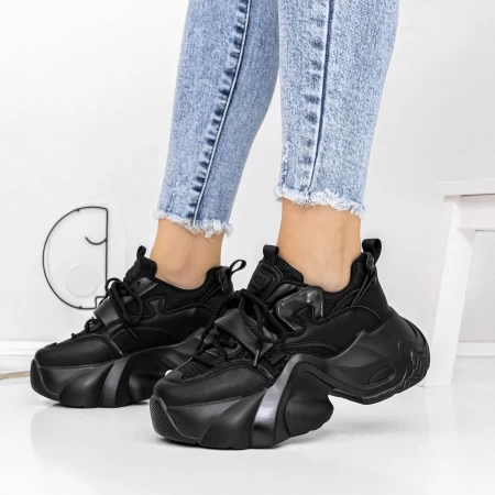 Sportschuhe auf der 3WL75 -Plattform schwarz | Mei