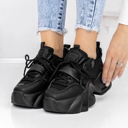 Sportschuhe auf der 3WL75 -Plattform schwarz | Mei