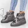 Frauenstiefel mit 3J2 Gunmetal Fell | Mei