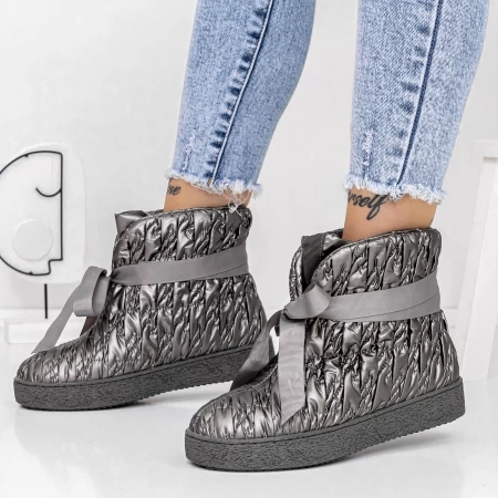 Frauenstiefel mit 3J2 Gunmetal Fell | Mei
