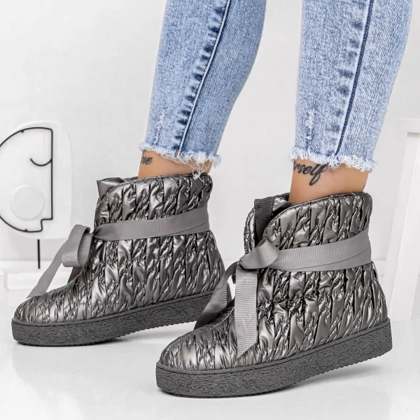 Frauenstiefel mit 3J2 Gunmetal Fell | Mei