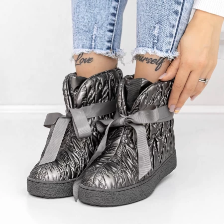 Frauenstiefel mit 3J2 Gunmetal Fell | Mei