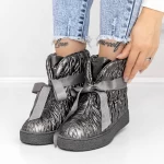 Frauenstiefel mit 3J2 Gunmetal Fell | Mei