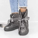Frauenstiefel mit 3J2 Gunmetal Fell | Mei