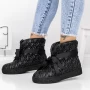 Frauenstiefel mit 3J Fell schwarz Mei