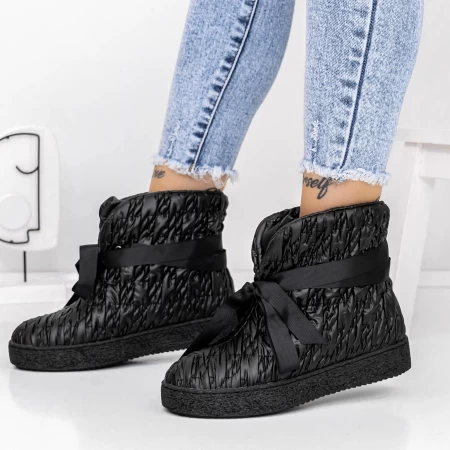 Frauenstiefel mit 3J Fell schwarz Mei