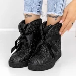 Frauenstiefel mit 3J Fell schwarz Mei