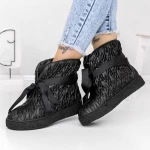 Frauenstiefel mit 3J Fell schwarz Mei