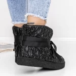 Frauenstiefel mit 3J Fell schwarz Mei